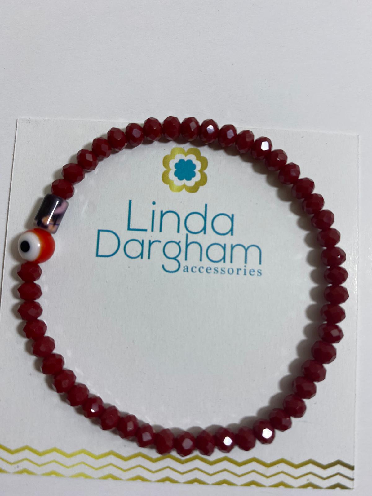 Pulsera en cristal checo con murrina y ojo turco