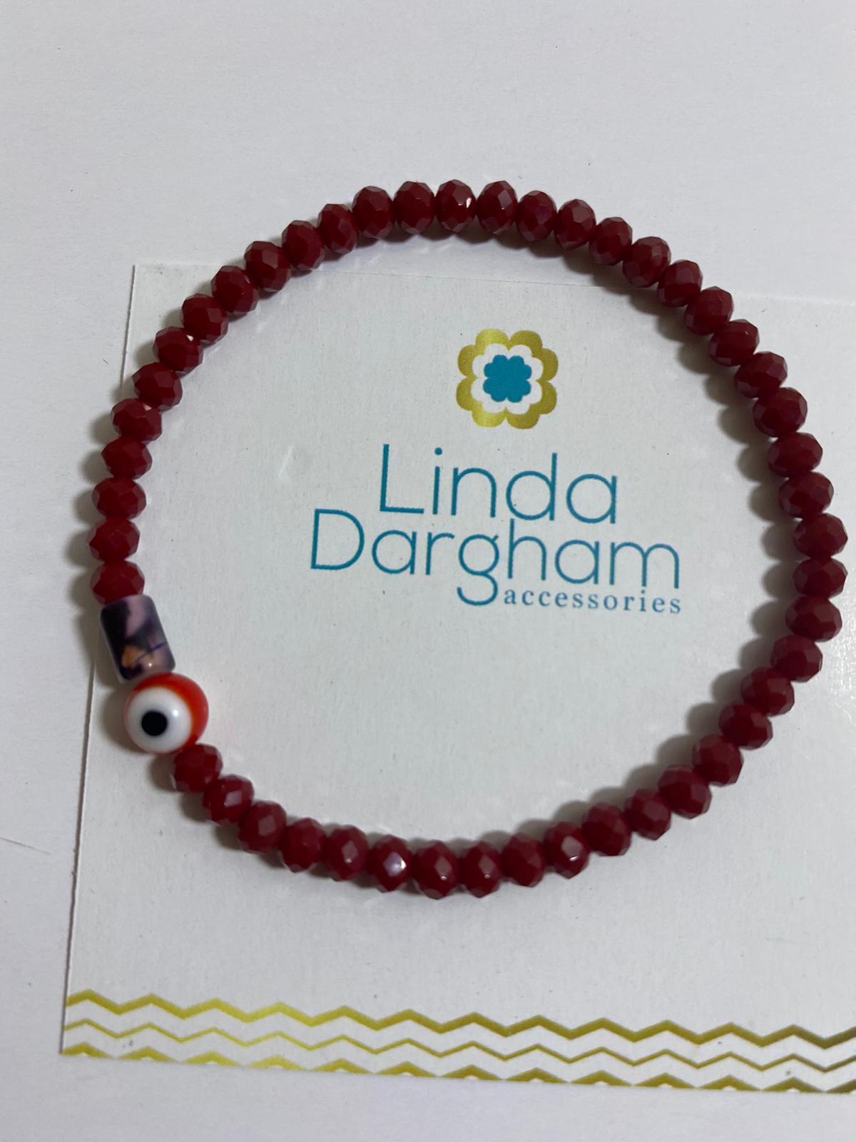 Pulsera en cristal checo con murrina y ojo turco
