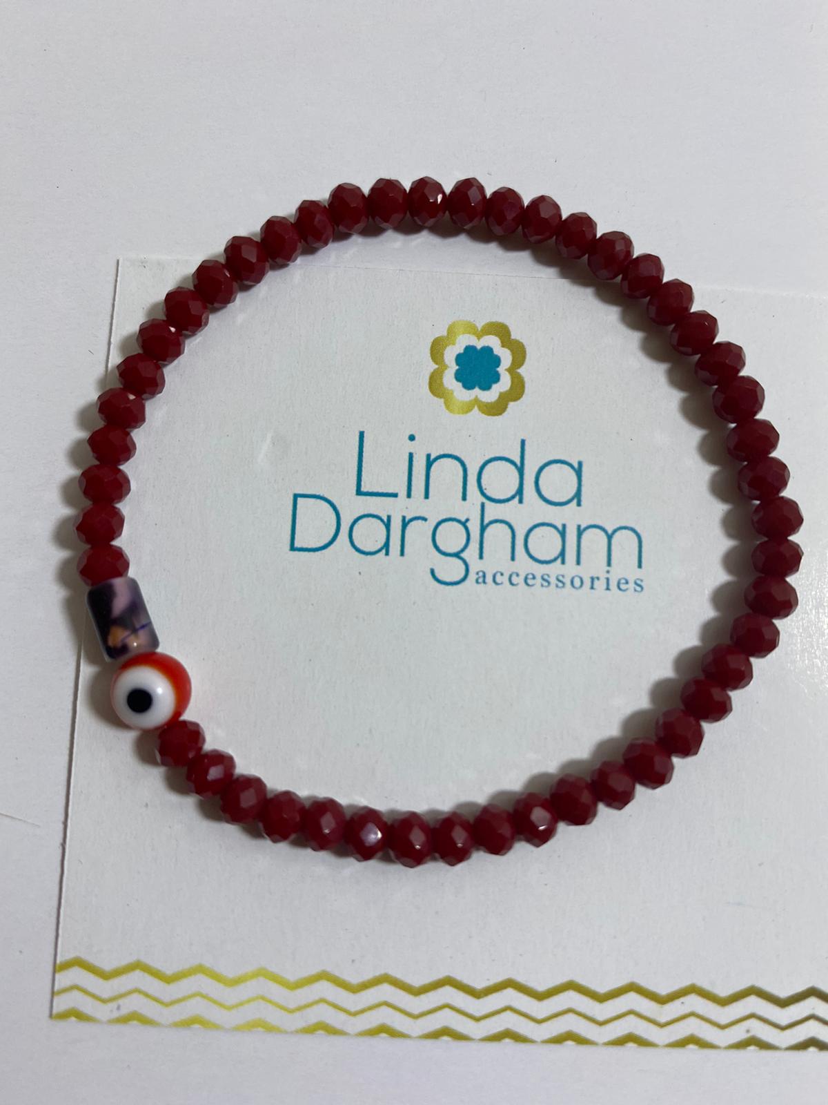 Pulsera en cristal checo con murrina y ojo turco