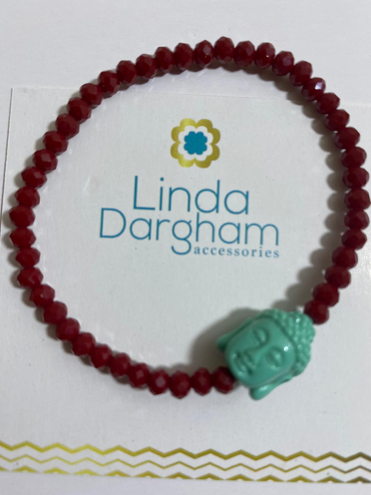 Pulsera en cristal con buda