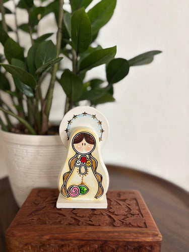 Mini virgen Rosa Mística