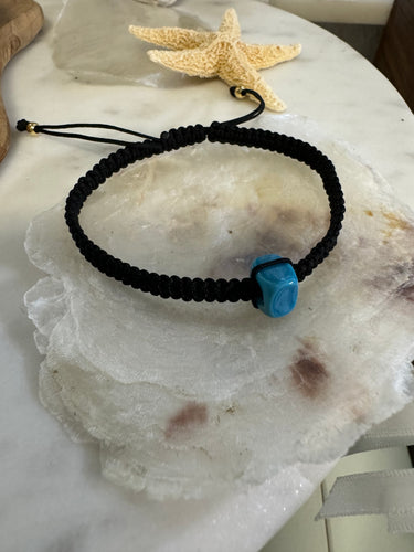 Pulsera ajustable tejida con tuerca Turca